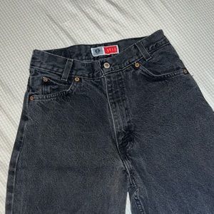 (SOLD) ARIZONA JEAN CO 80s/90s Black Straight Leg Jeans